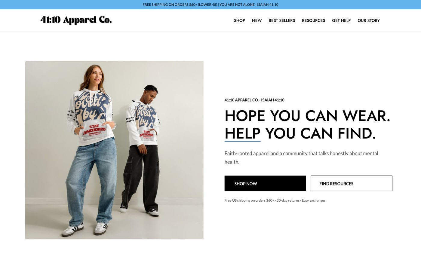 41:10 Apparel Co. screenshot 1