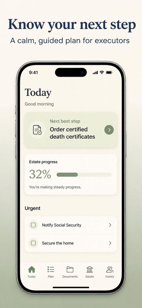 AfterCare Executor Organizer screenshot 1