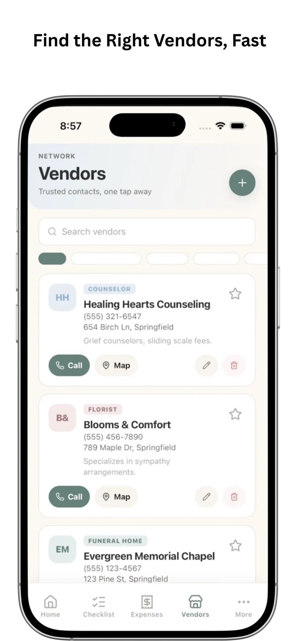 Funeral Planning Checklist screenshot 4