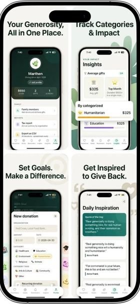 Generosity Tracker screenshot