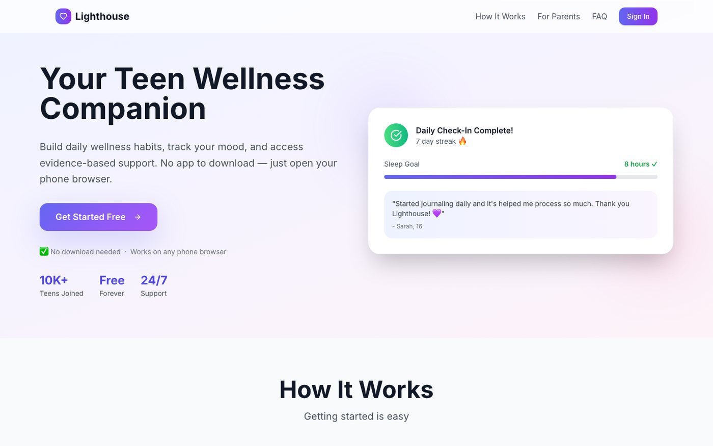 Lighthouse Wellness IQ screenshot 1