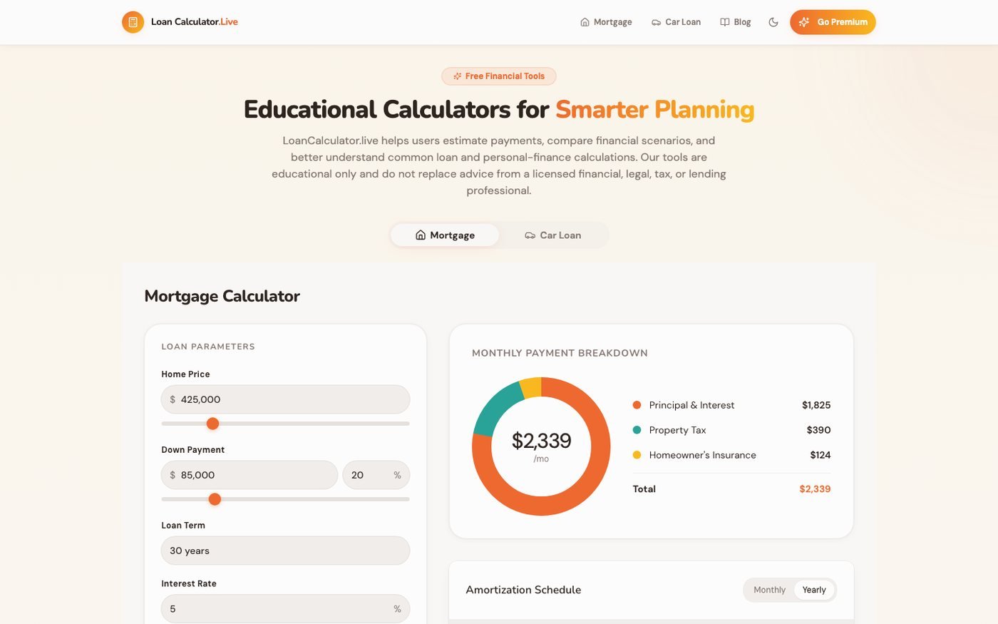 LoanCalculator.Live screenshot 1
