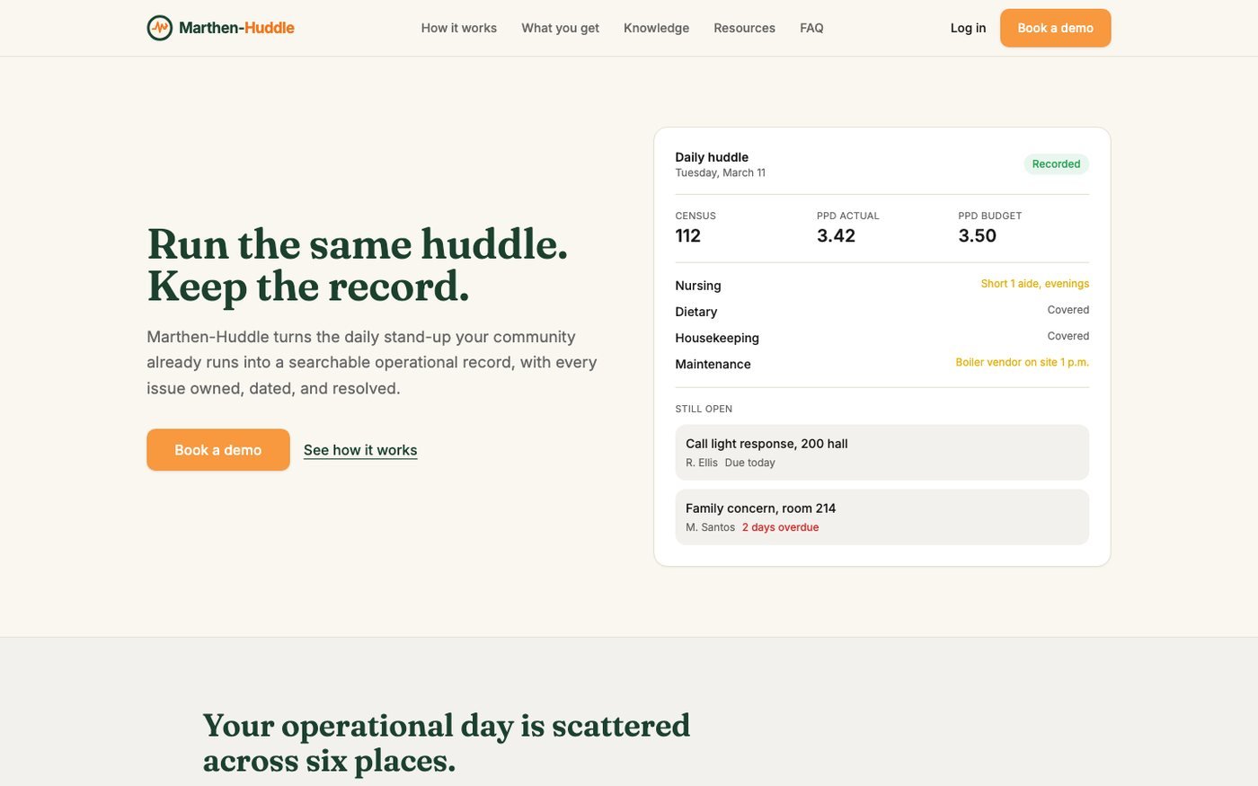 Marthen-Huddle screenshot 1