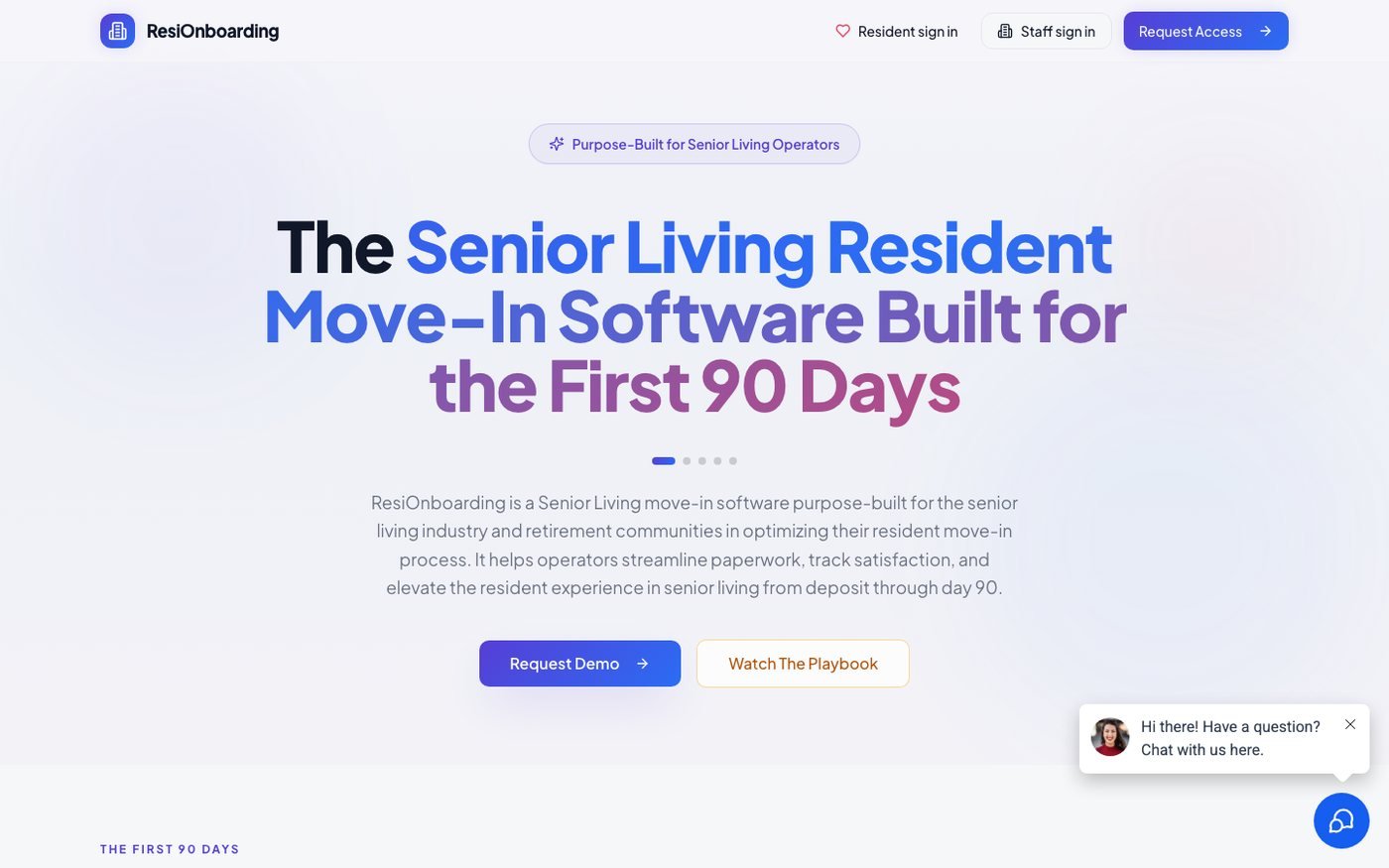 ResiOnboarding screenshot 1