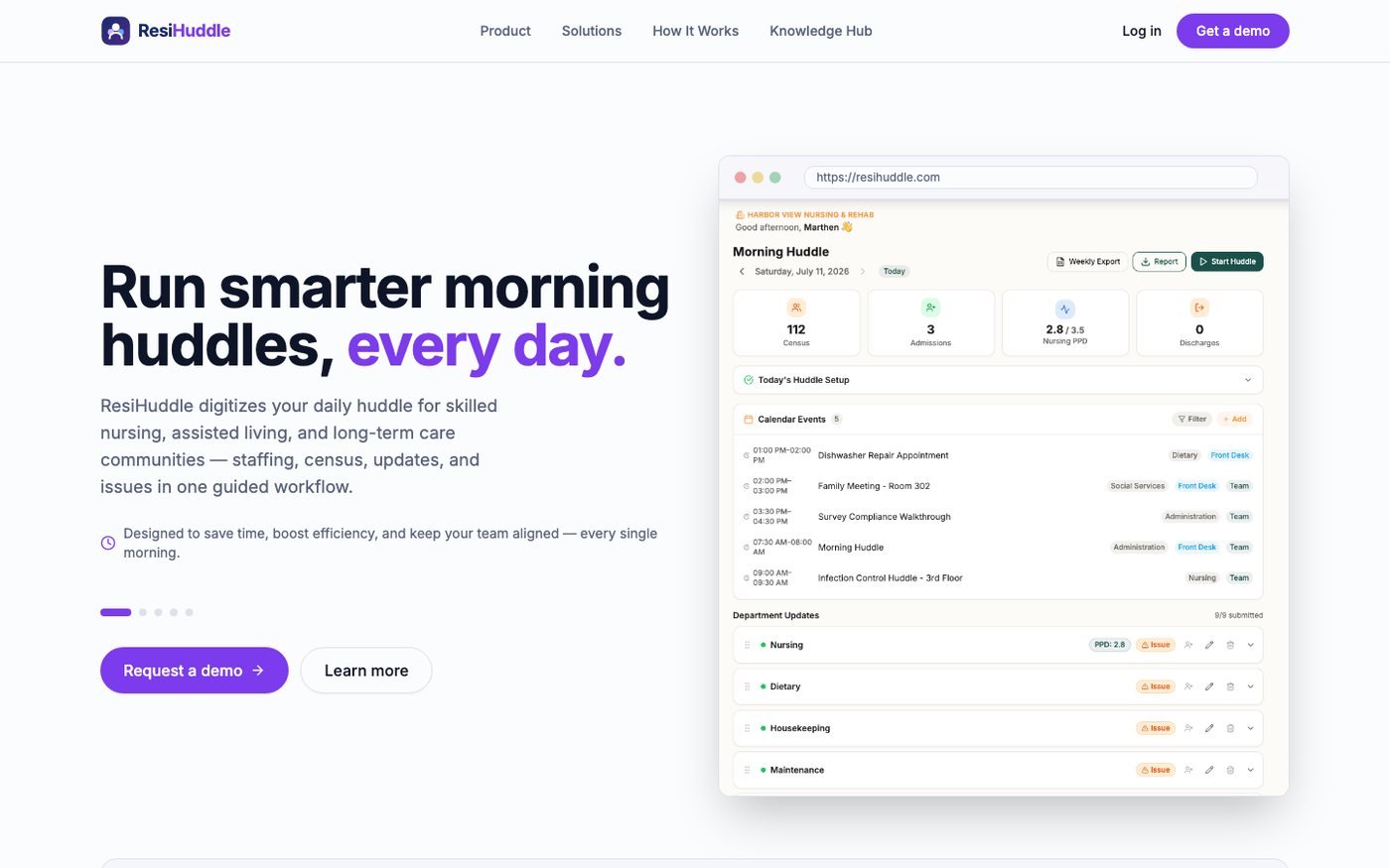 ResiHuddle screenshot 1