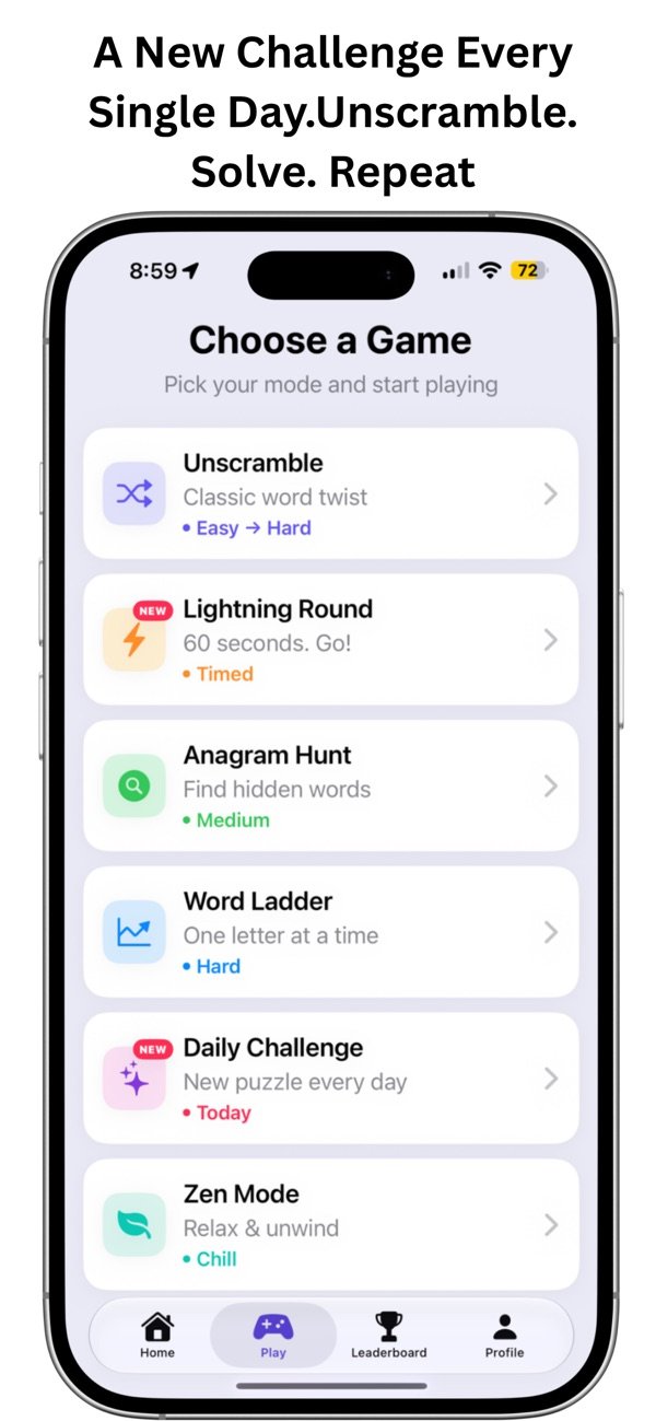 Scramblr Word Game screenshot 2