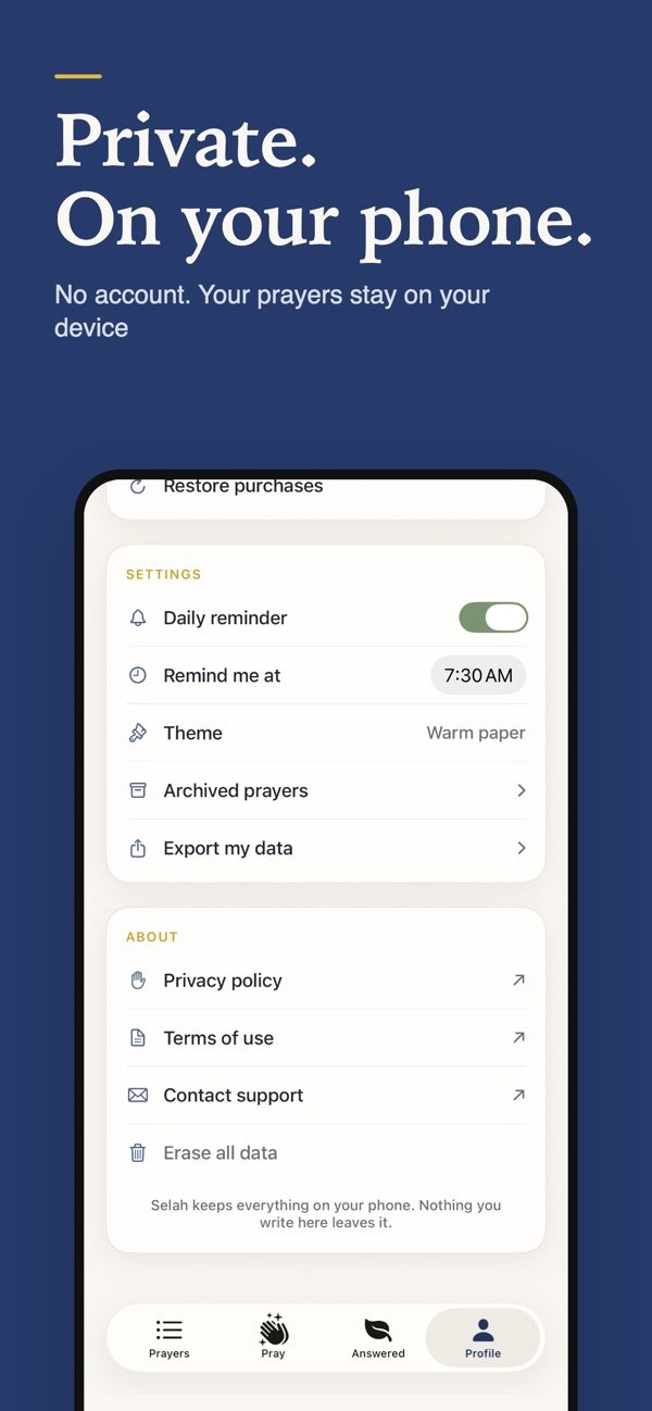 Selah Prayer Tracker screenshot 4
